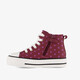 Meisjes hoge sneakers met polkadots roze