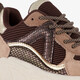 Meisjes dad sneakers bruin beige