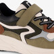 Jongens sneakers groen bruin