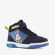 Hoge jongens sneakers met opdruk blauw