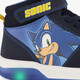 Hoge jongens sneakers met opdruk blauw