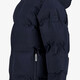 Gewatteerde jongens winterjas donkerblauw