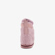 Gevoerde dames teddy pantoffels roze