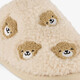 Dames teddy pantoffels met berengezichtjes