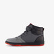 Hoge jongens sneakers met ster zwart grijs