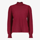 Dames blouse met gesmockte details rood