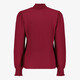 Dames blouse met gesmockte details rood