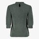Dames plissé shirt groen