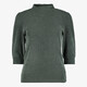 Dames plissé shirt groen