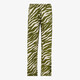 Dames wide leg broek zebraprint groen wit
