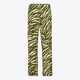 Dames wide leg broek zebraprint groen wit