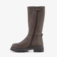 Hoge leren meisjes laarzen bruin