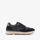 Suede dames sneakers blauw