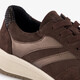 Suede dames sneakers bruin