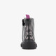 Leren meisjes lak veterboots zwart
