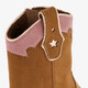 Leren meisjes cowboylaarzen cognac