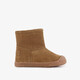Suede meisjes boots gevoerd cognac