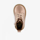 Leren meisjes veterboots met hartje goud