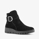 Suede dames boots zwart