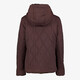 Reversible dames winterjas met imitatiebont bruin