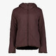 Reversible dames winterjas met imitatiebont bruin