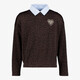 Meisjes sweater met panterprint en scrunchie