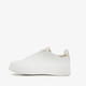 Dames sneakers wit goud