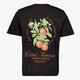 Heren T-shirt met backprint zwart