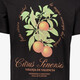 Heren T-shirt met backprint zwart