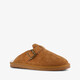 Thu!s gevoerde dames pantoffels cognac