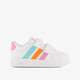 Grand Court 3.0 meisjes sneakers wit roze