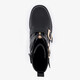 Meisjes biker boots met gespen zwart