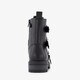 Meisjes biker boots met gespen zwart