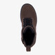 Leren meisjes veterboots donkerbruin