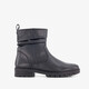 Leren dames boots donkerblauw