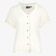 Dames blouse met broderiedetails wit