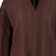 Dames blouse met V-hals bruin