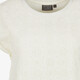 Dames top met broderie ecru