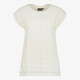 Dames top met broderie ecru