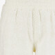 Dames short met broderie ecru