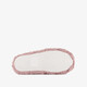Fluffy dames instap pantoffels koffie roze