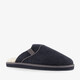 Gevoerde heren instap pantoffels donkerblauw