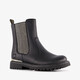 Meisjes Chelsea boots met studs zwart