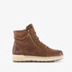 Hoge dames sneakers cognac