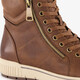 Hoge dames sneakers cognac