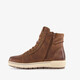 Hoge dames sneakers cognac
