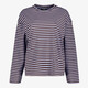 TwoDay gestreept dames shirt met lange mouwen blauw