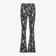 TwoDay dames flared broek met bloemenprint zwart