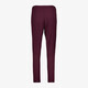 Dames broek met biezen bordeaux wit