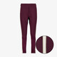 Dames broek met biezen bordeaux wit
